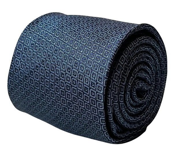 midnight blue grey tie with snakeskin design style effect
